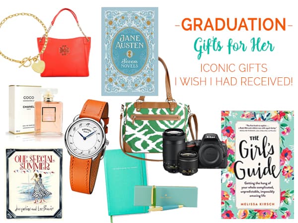 Great Graduation Gifts for Her! Iconic graduation gifts for every budget that will inspire your Grad to reach for her dreams and conquer the world!