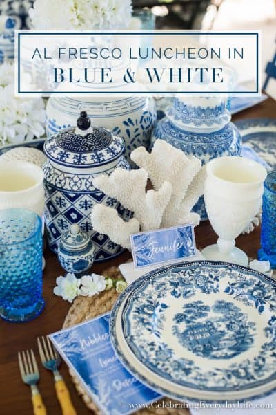 Al Fresco Luncheon in Blue & White