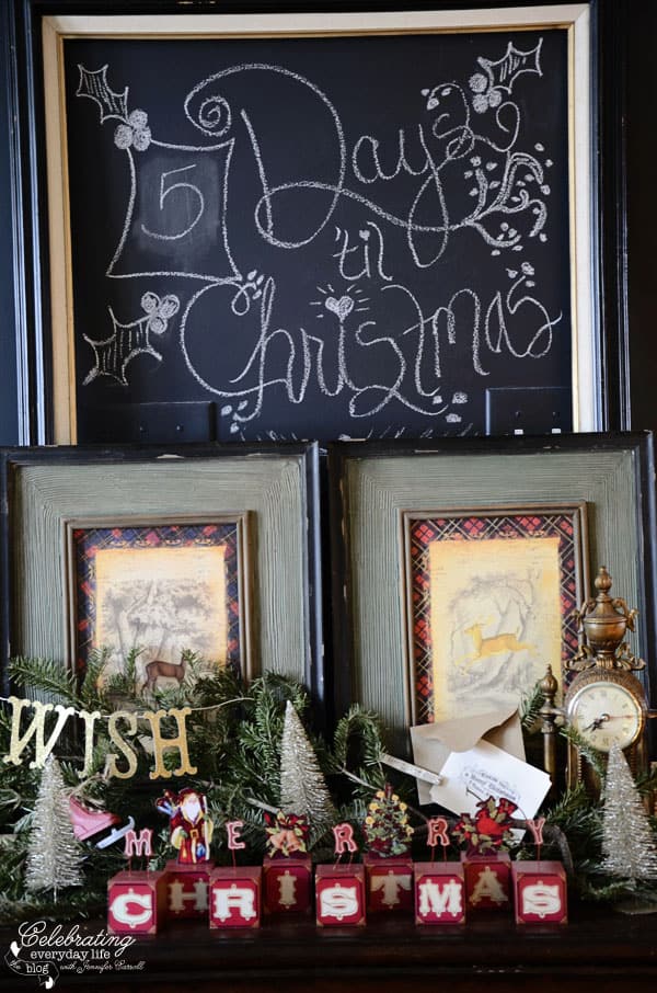 Christmas Countdown Chalk Sign