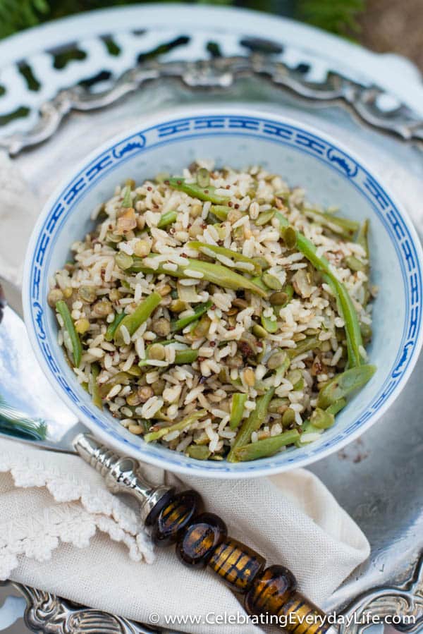 Quinoa, Barley, & Lentil Pilaf Recipe