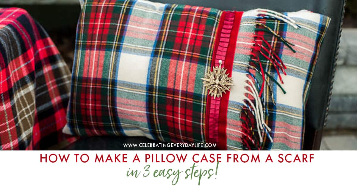 How to Make a Pillow Case from a Scarf