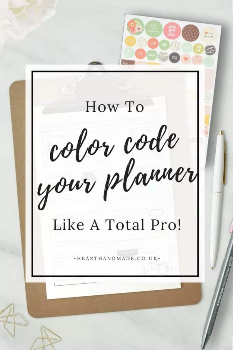 HOW TO COLOR CODE YOUR PLANNER LIKE A TOTAL PRO